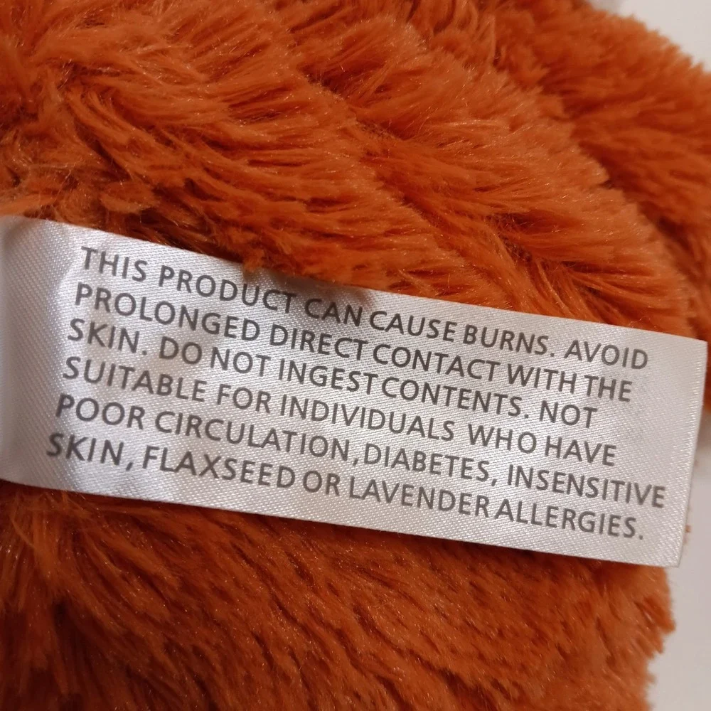 Warmies Fox Plush Stuffed‎ Animal Orange White Microwavable Heatable Toy